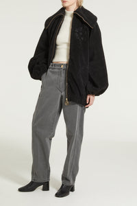 Bomber en faux shearling recyclé
