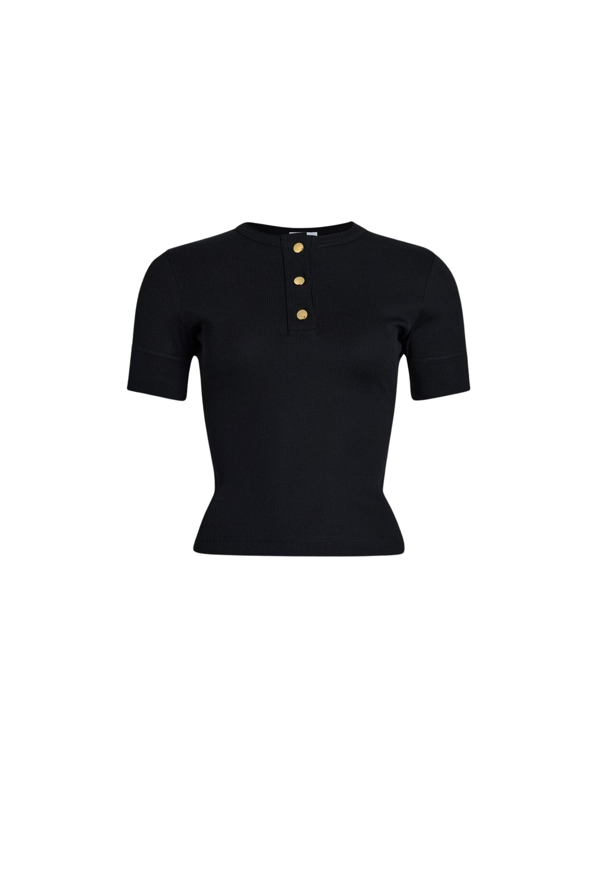 Black / Top henley en coton bio