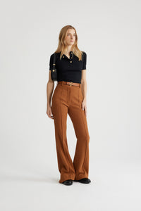 Black / Top henley en coton bio