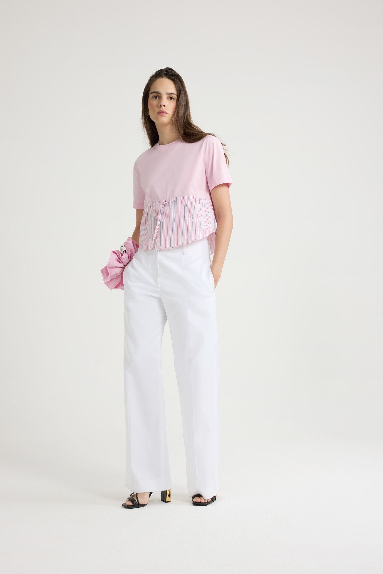 Primrose Pink / T-shirt hybride en coton bio