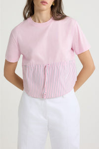 T-shirt à col rond en coton - Primrose