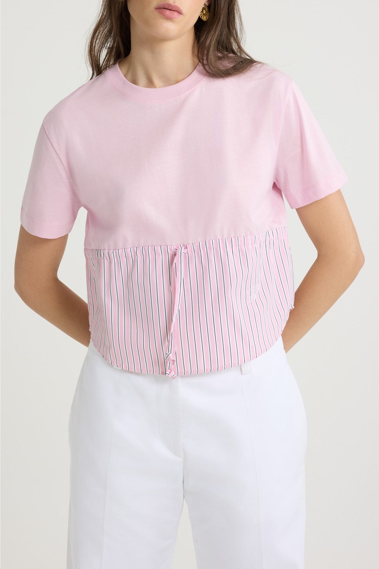 T-shirt à col rond en coton - Primrose