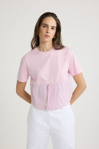 Primrose Pink / T-shirt hybride en coton bio