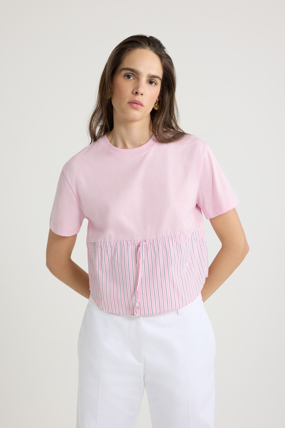 Primrose Pink / T-shirt hybride en coton bio
