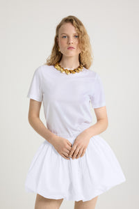 White / T-shirt dos nu en coton bio