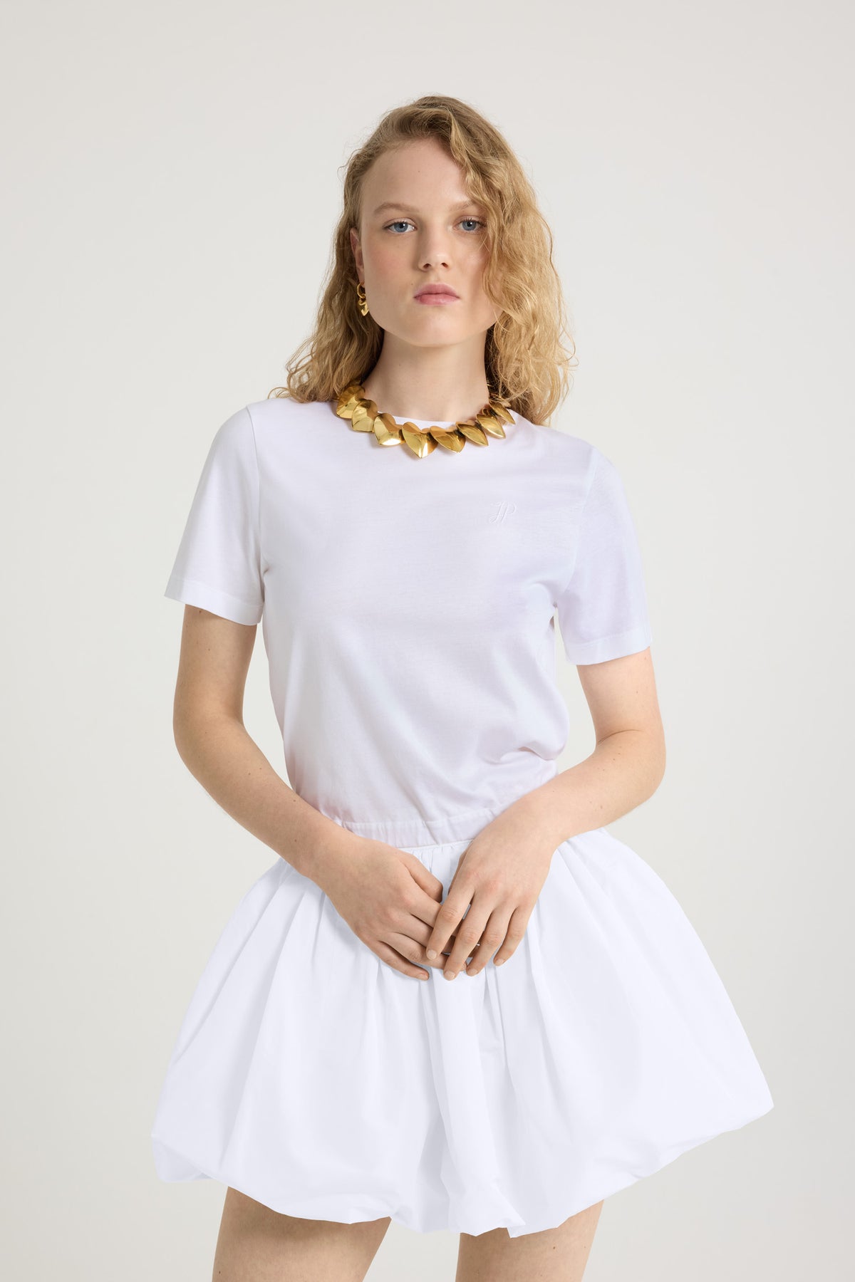 White / T-shirt dos nu en coton bio