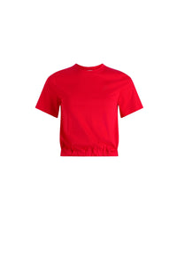 Lipstick Red / T-shirt dos nu en coton bio