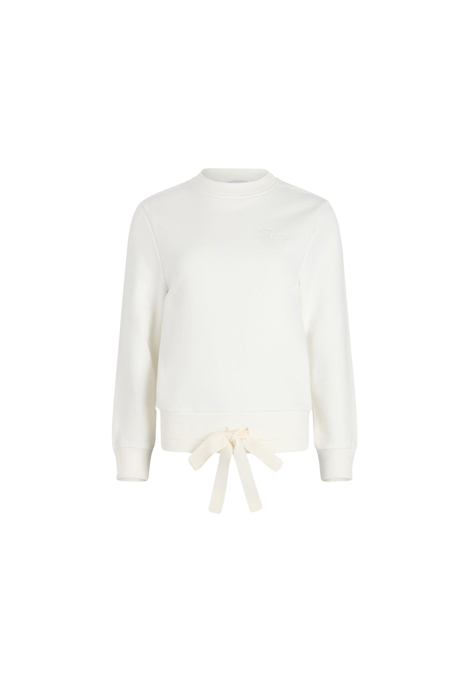 Sweatshirt à logo Patou brodé en coton - Ivoire
