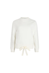 Ivory / Sweatshirt à logo Patou brodé en coton bio
