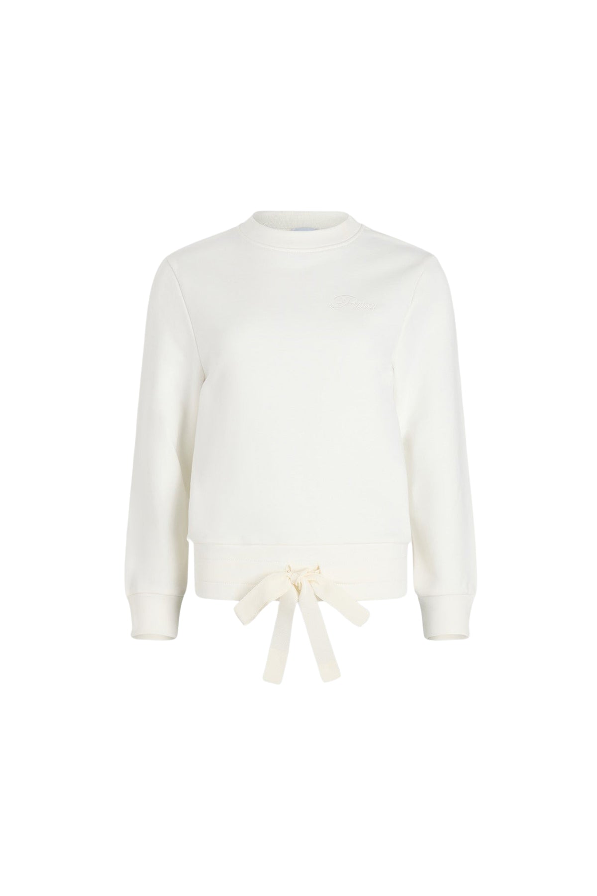 Ivory / Sweatshirt à logo Patou brodé en coton bio