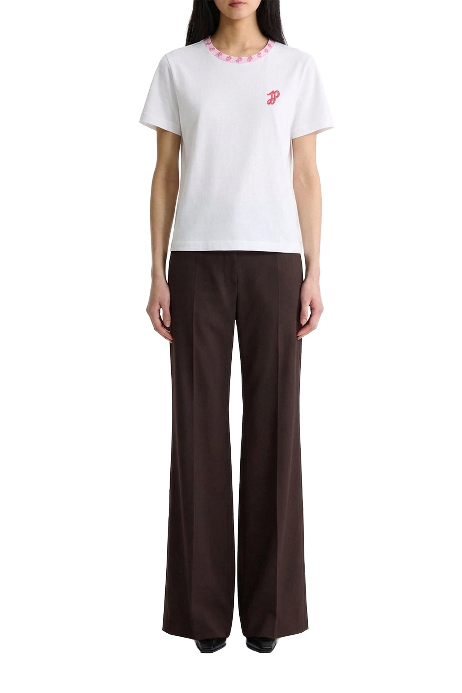 T-shirt à ruban en coton - Blanc