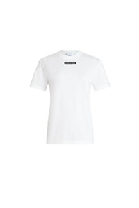 White / T-shirt avec étiquette Patou en coton bio