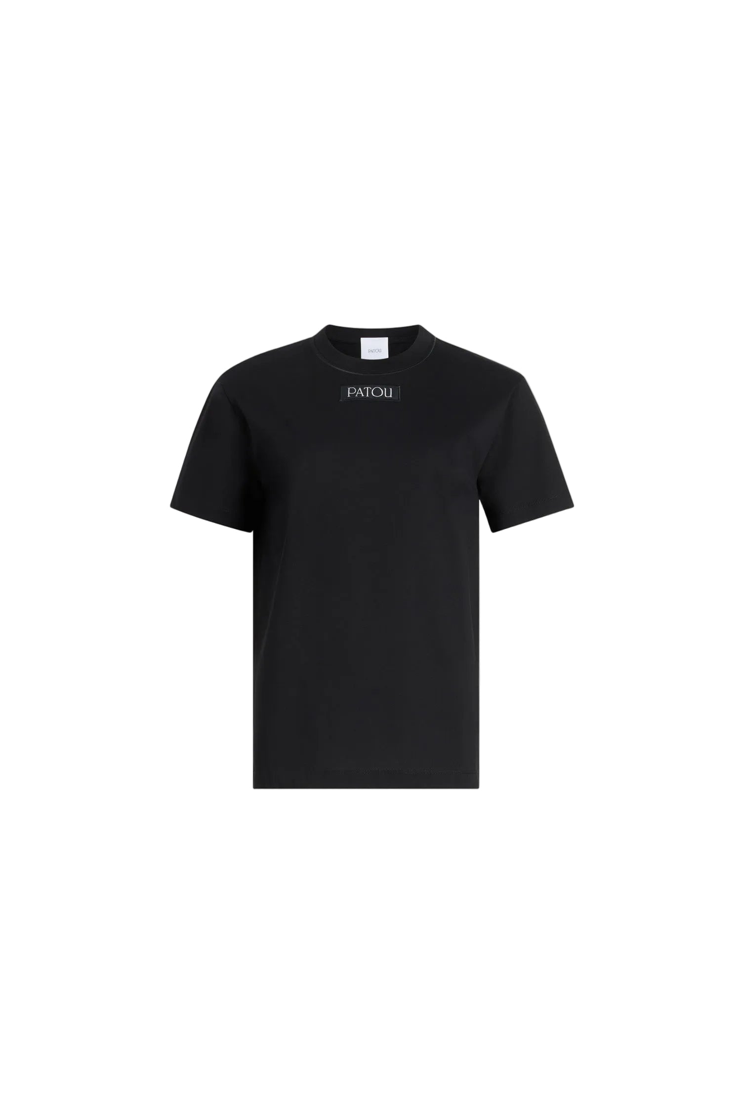 Black / T-shirt avec étiquette Patou en coton bio