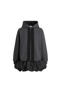 Cotton ruffled hem sweatshirt dress - Mercury