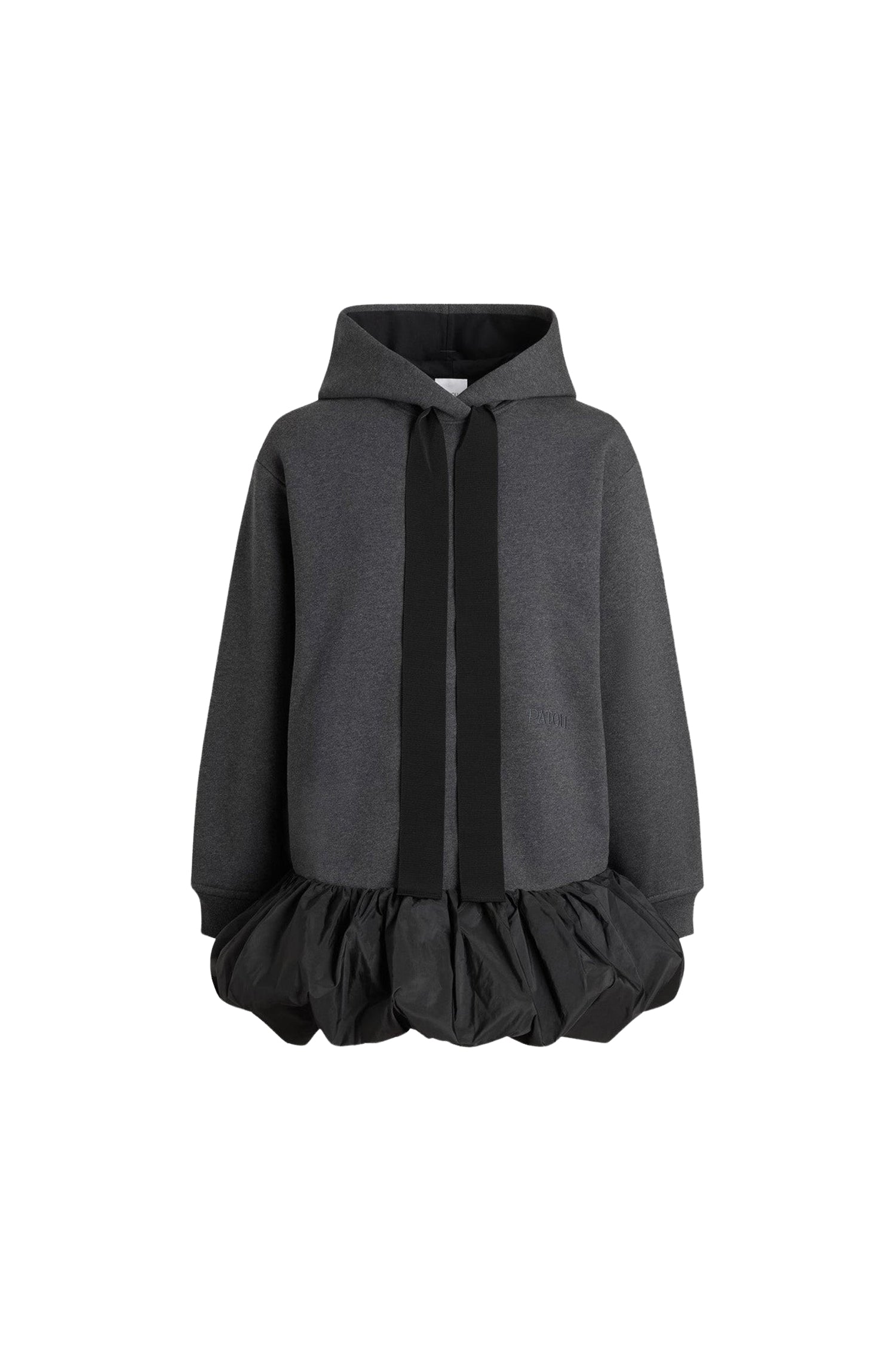 Cotton ruffled hem sweatshirt dress - Mercury