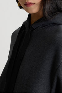Cotton ruffled hem sweatshirt dress - Mercury