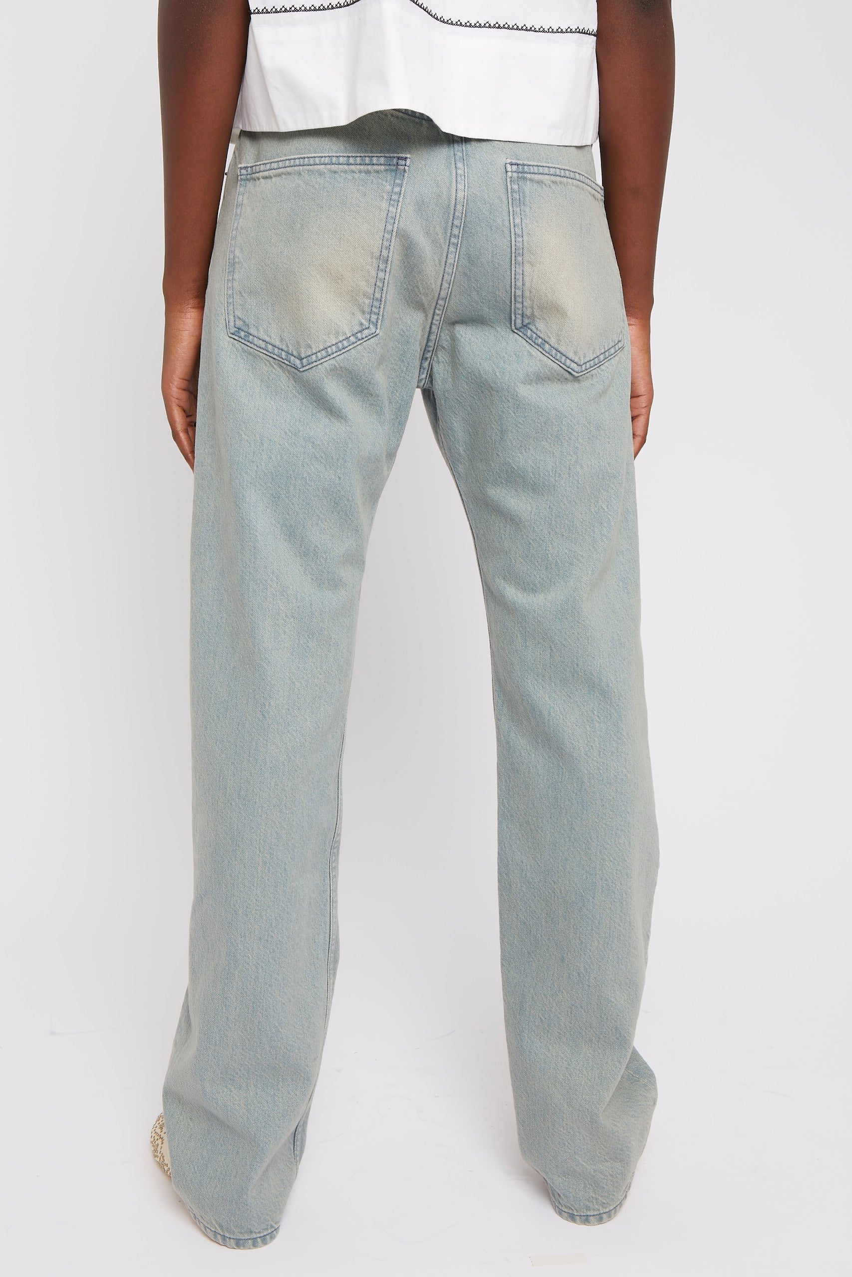 Jean Jeanne coupe droite - Blue