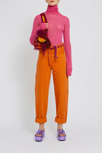 Jean Jeep taille haute - Orange