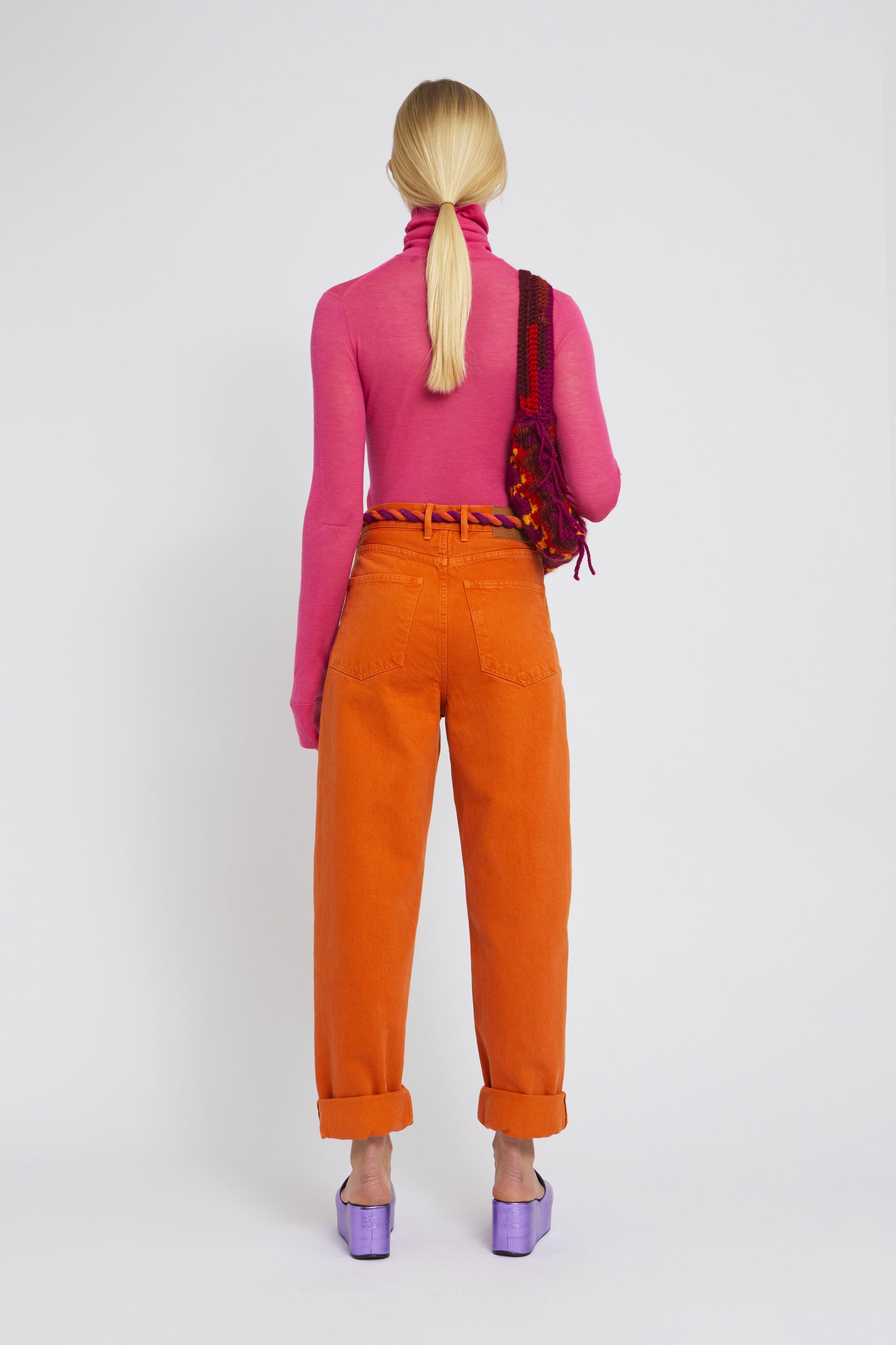 Jean Jeep taille haute - Orange