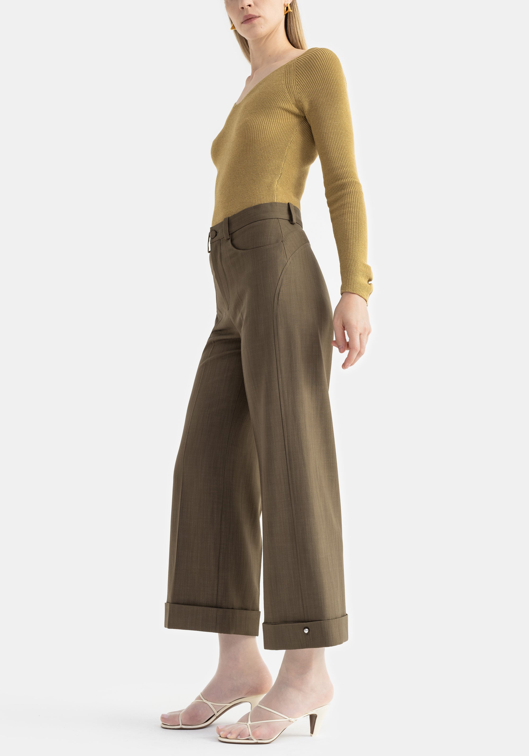 Pantalon Jeera à revers - Forest