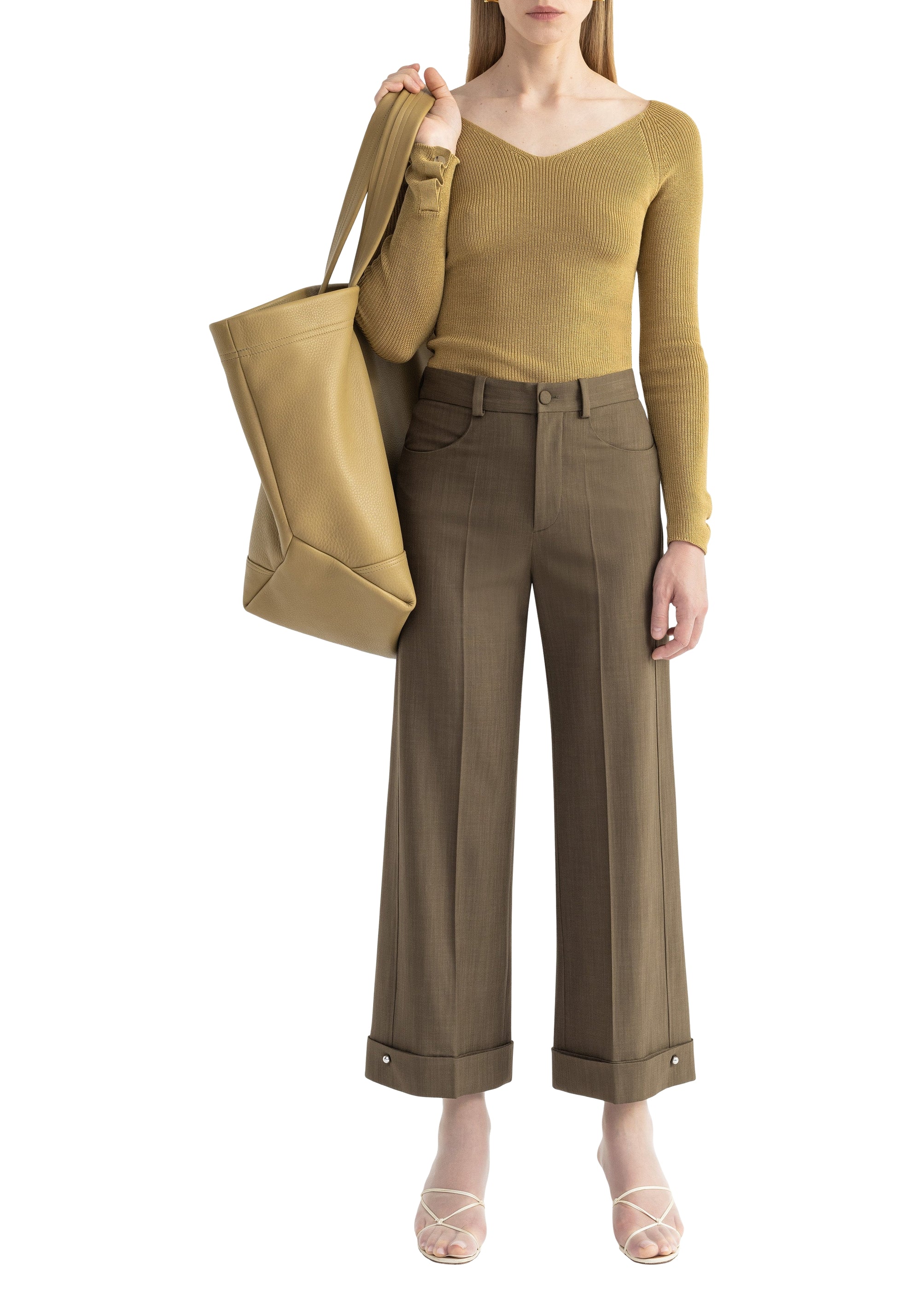 Pantalon Jeera à revers - Forest