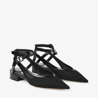 Slingbacks Jemima plates 25 résille - Black Intense