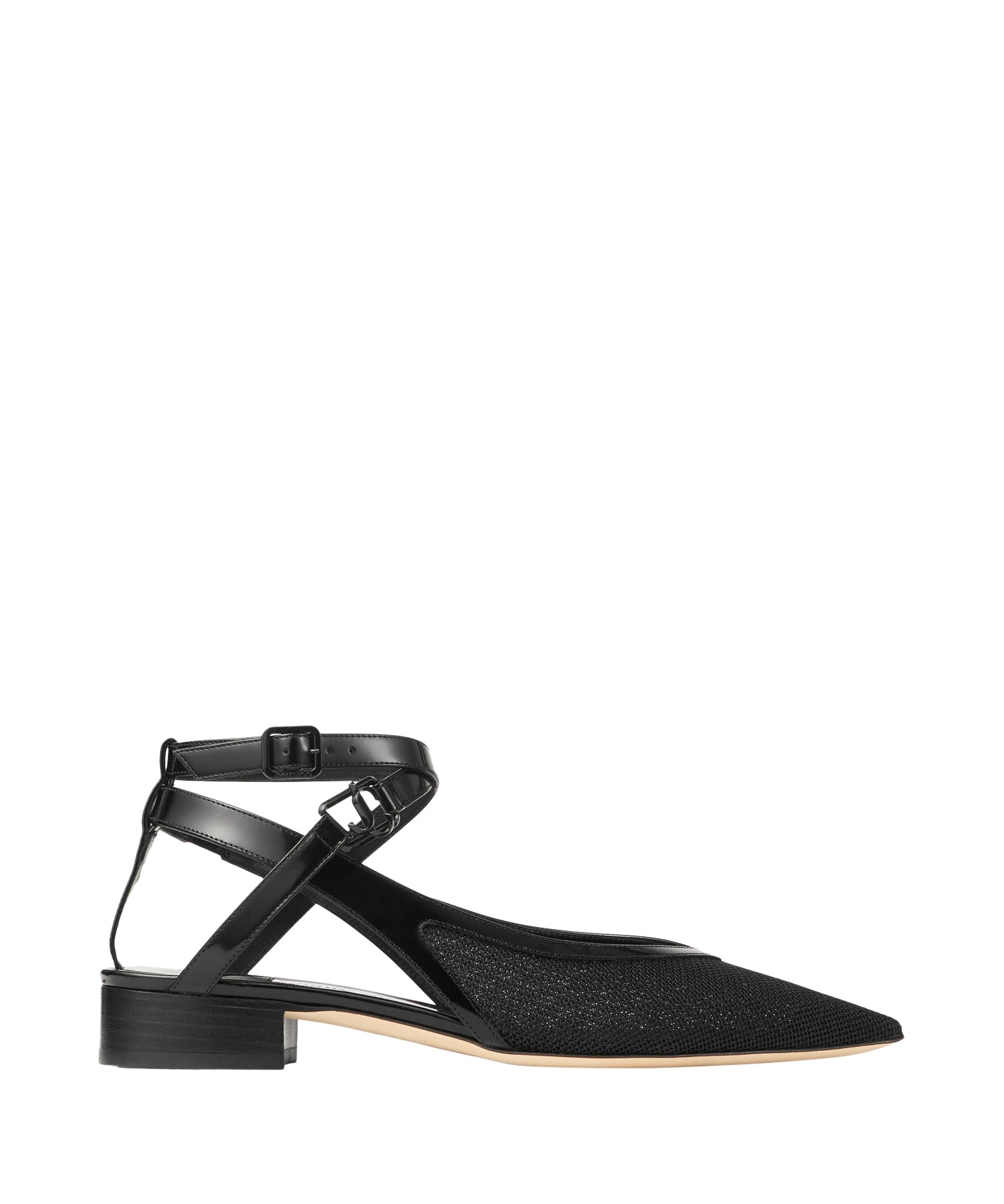 Slingbacks Jemima plates 25 résille - Black Intense