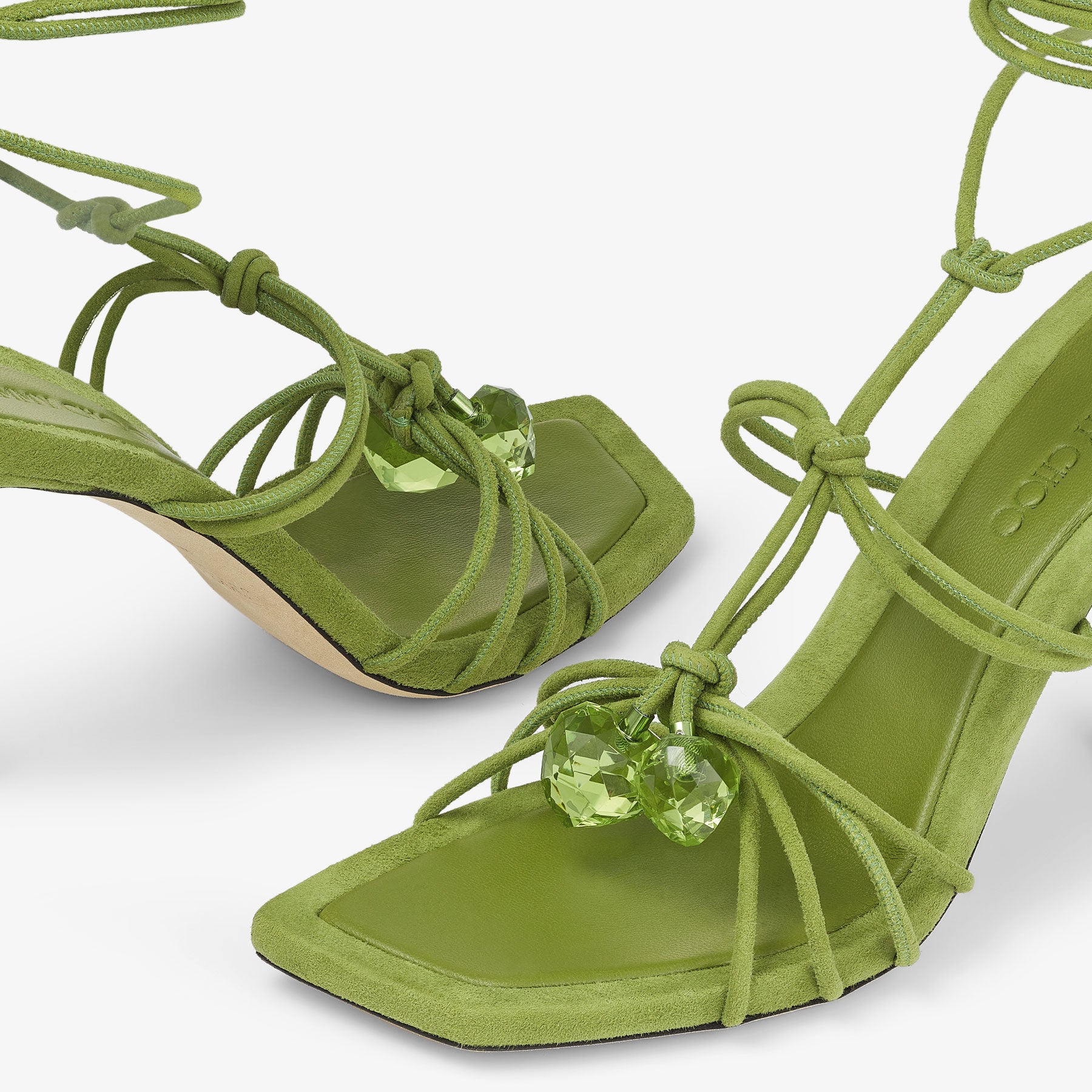 Sandales Jemma 90 en daim - Matcha