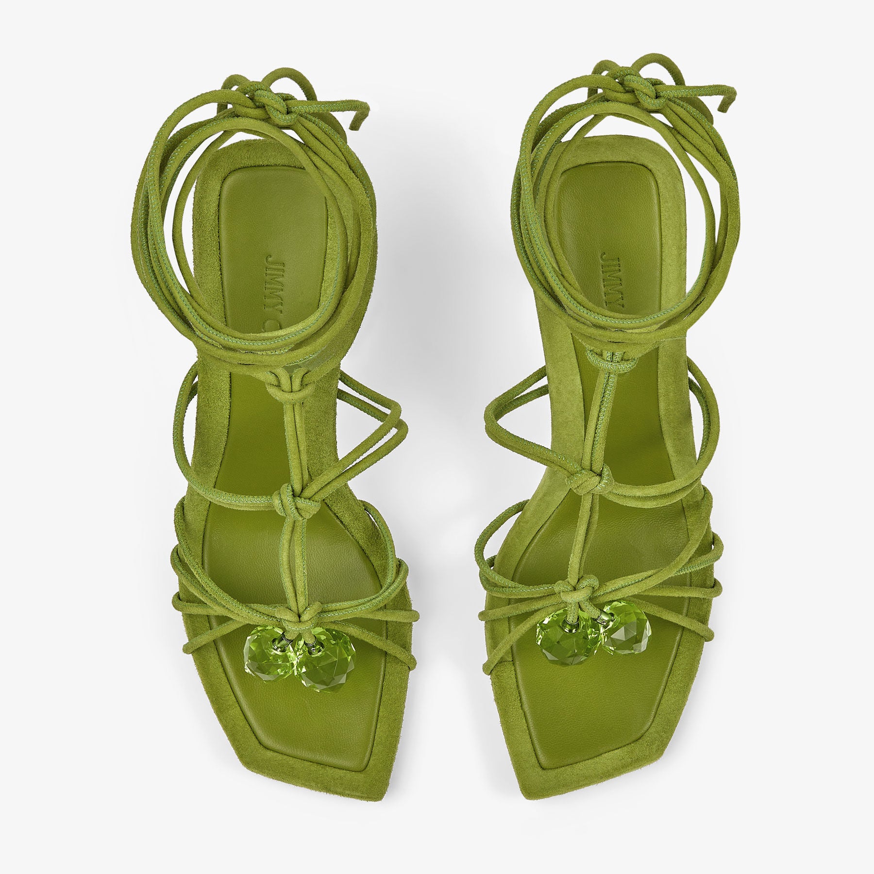 Sandales Jemma 90 en daim - Matcha