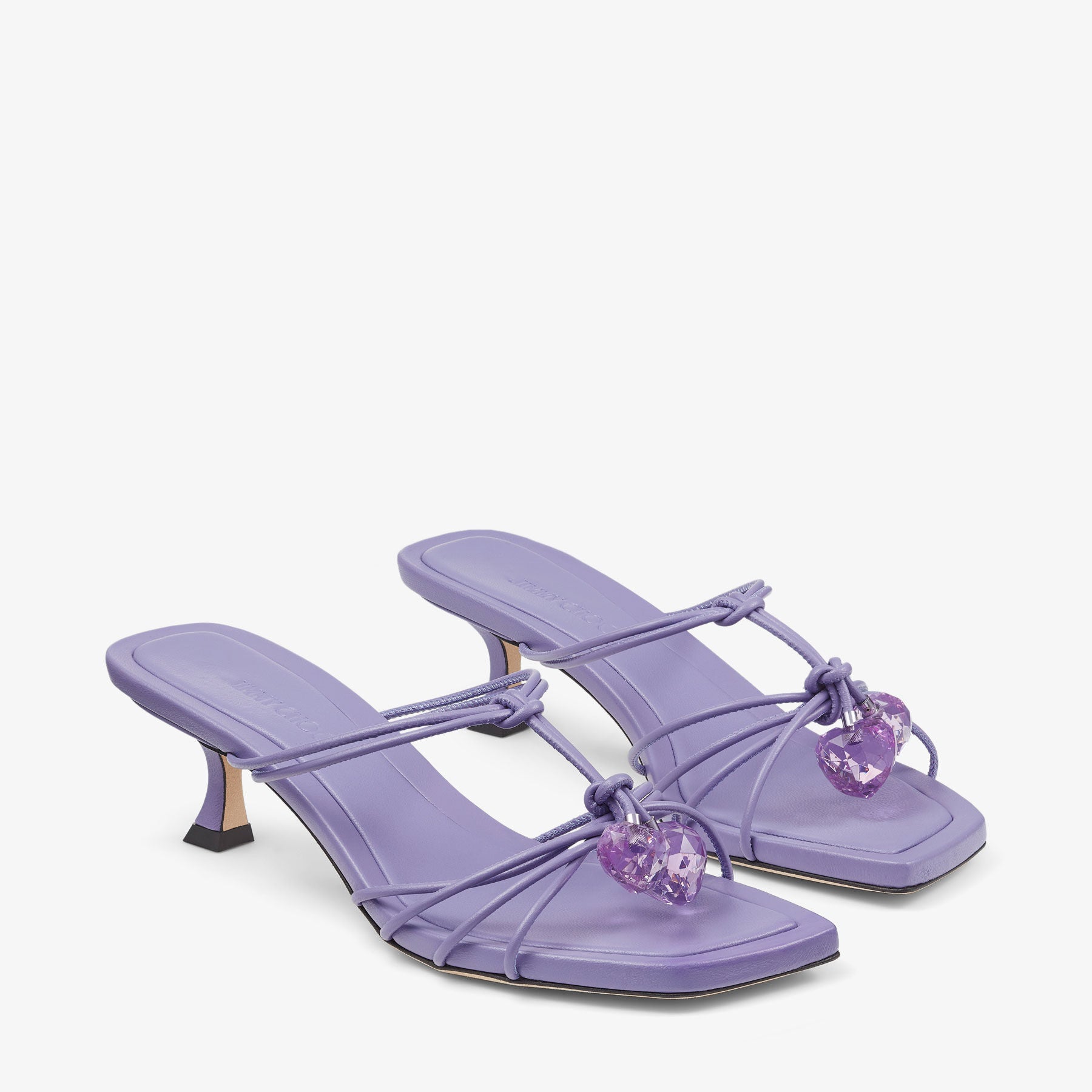 Jemma 50 mules in tanzanite leather - Tanzanite