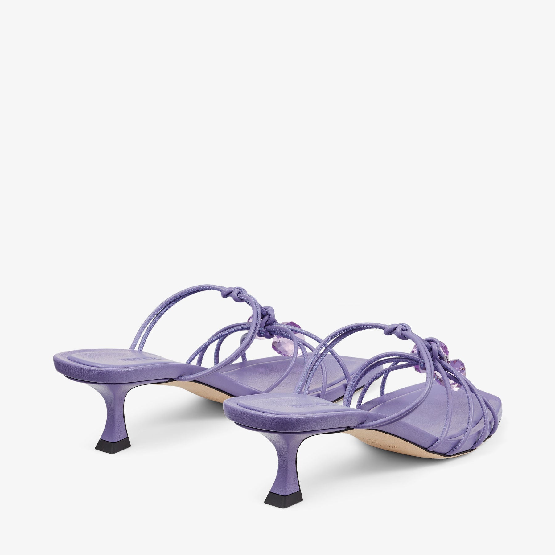 Jemma 50 mules in tanzanite leather - Tanzanite