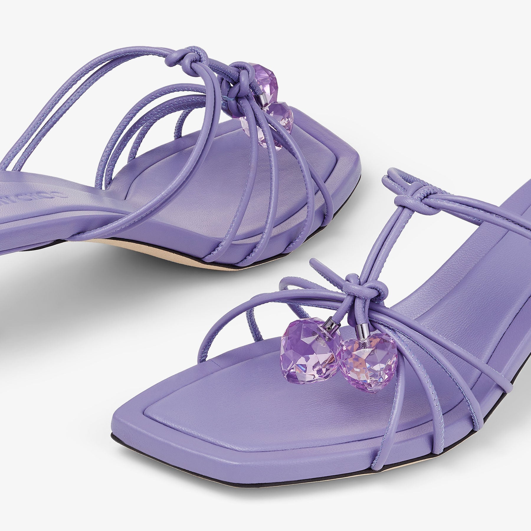 Jemma 50 mules in tanzanite leather - Tanzanite