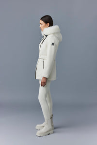 Parka courte Jeni à capuche fourrée - Cream