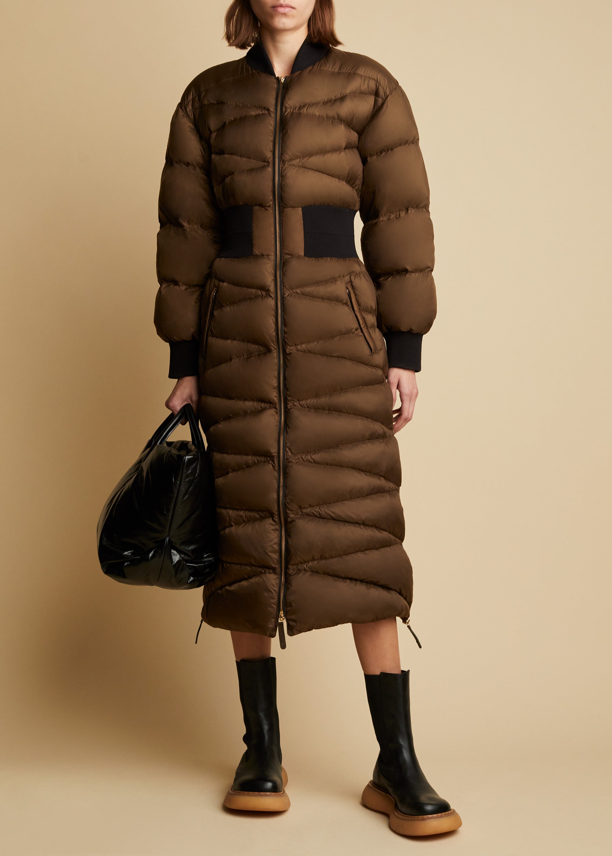 Jermaine puffer coat - Olive