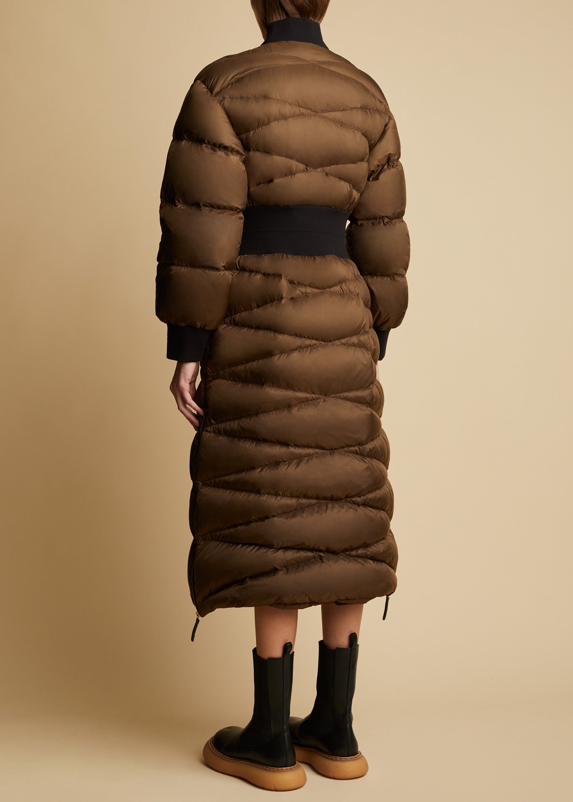 Jermaine puffer coat - Olive