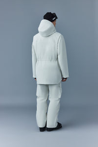 Jerome short hooded parka - Porcelain Grey