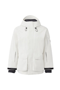Jerome short hooded parka - Porcelain Grey
