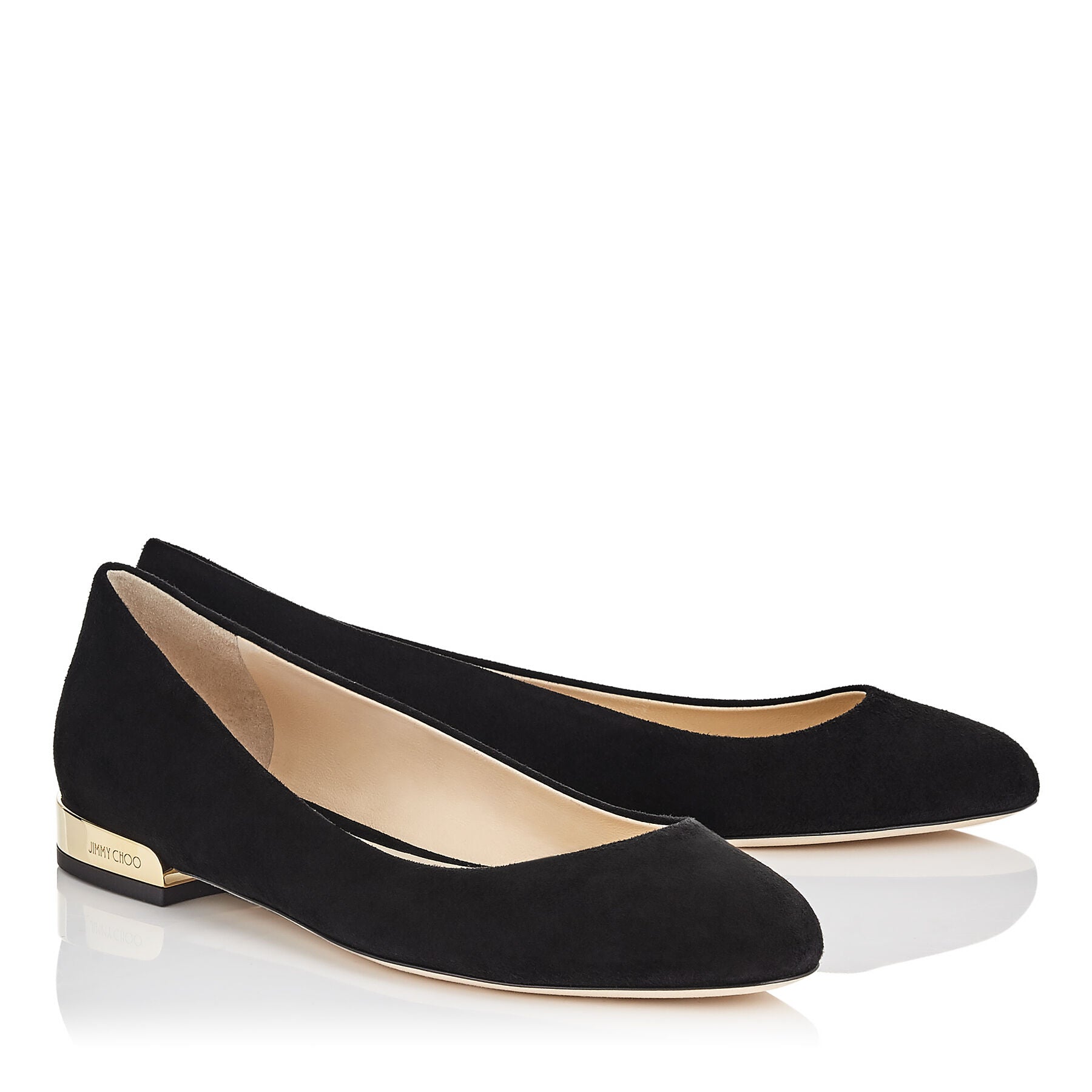 Jessie flat leather ballerinas 5 - Black