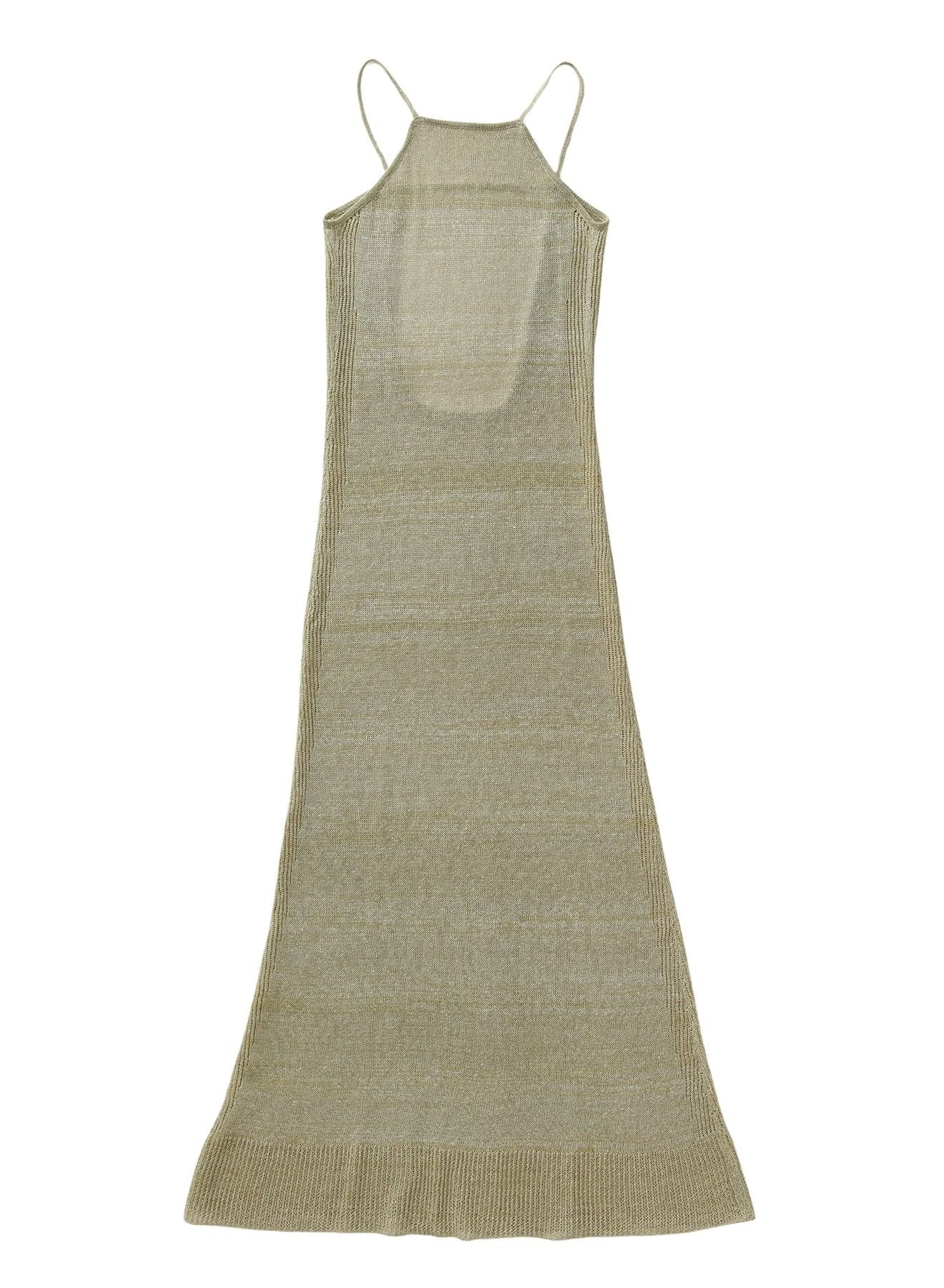 Robe midi Jett en lin - Olive