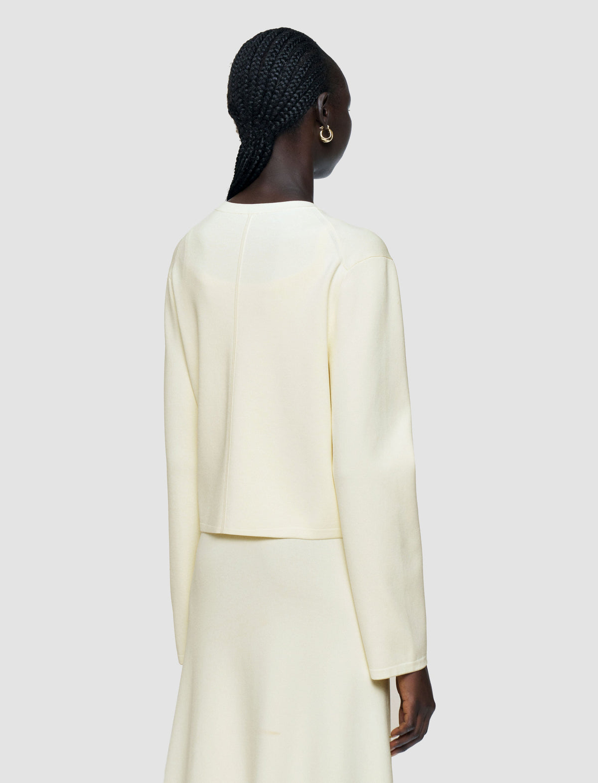 Ivory Cardigan Maille - Ivory