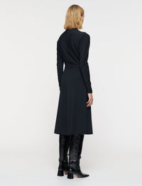 Robe longue à manches longues - Black