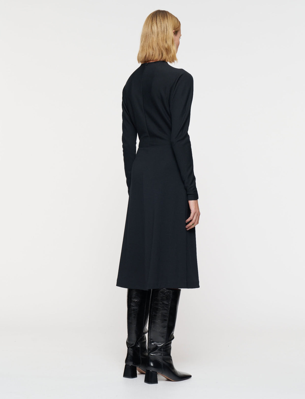Robe longue à manches longues - Black