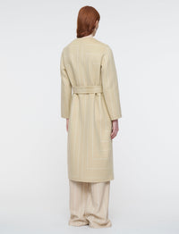 Manteau Scheffer en laine et soie - Affogato & Ivory