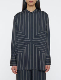 Black & Affogato Blouse - Black & Affogato