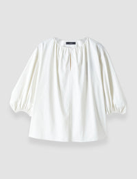 75€_Blouse Godin en coton - Ivory