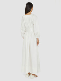 Robe longue Bellan en coton - Ivory