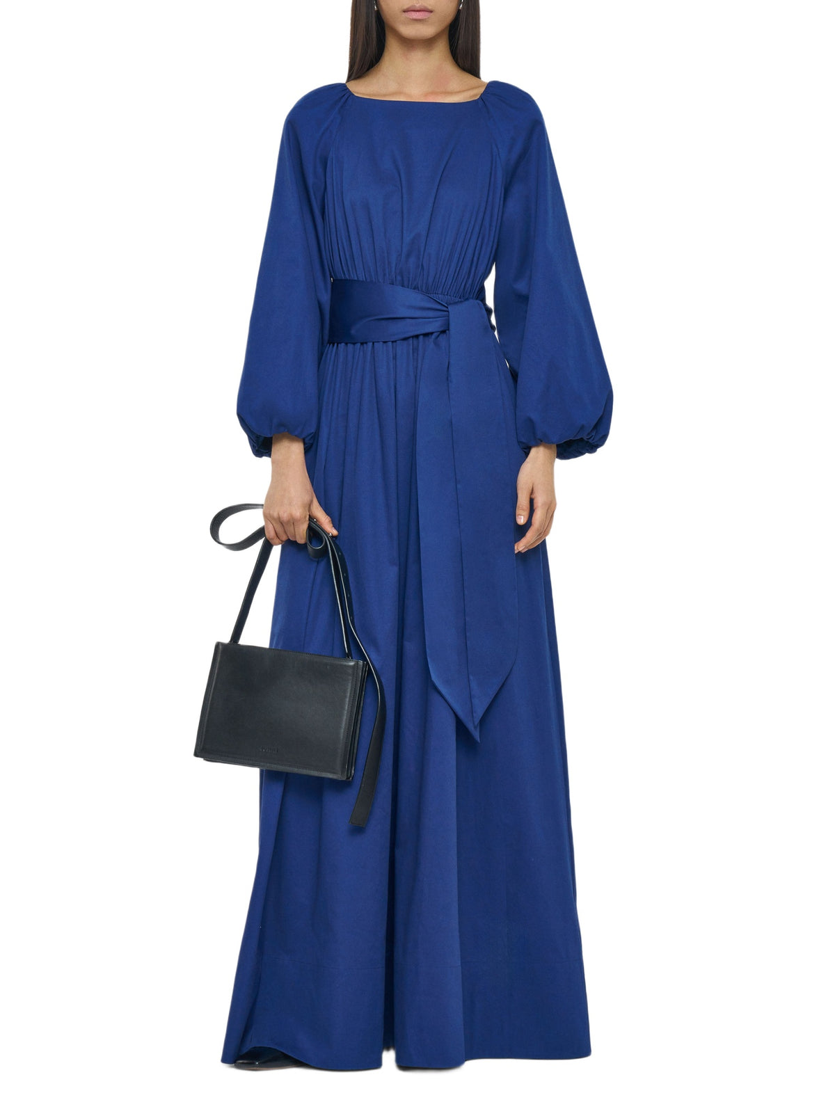 Robe longue Bellan en coton - Cobalt