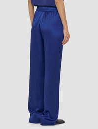 Sahel silk trousers - Cobalt
