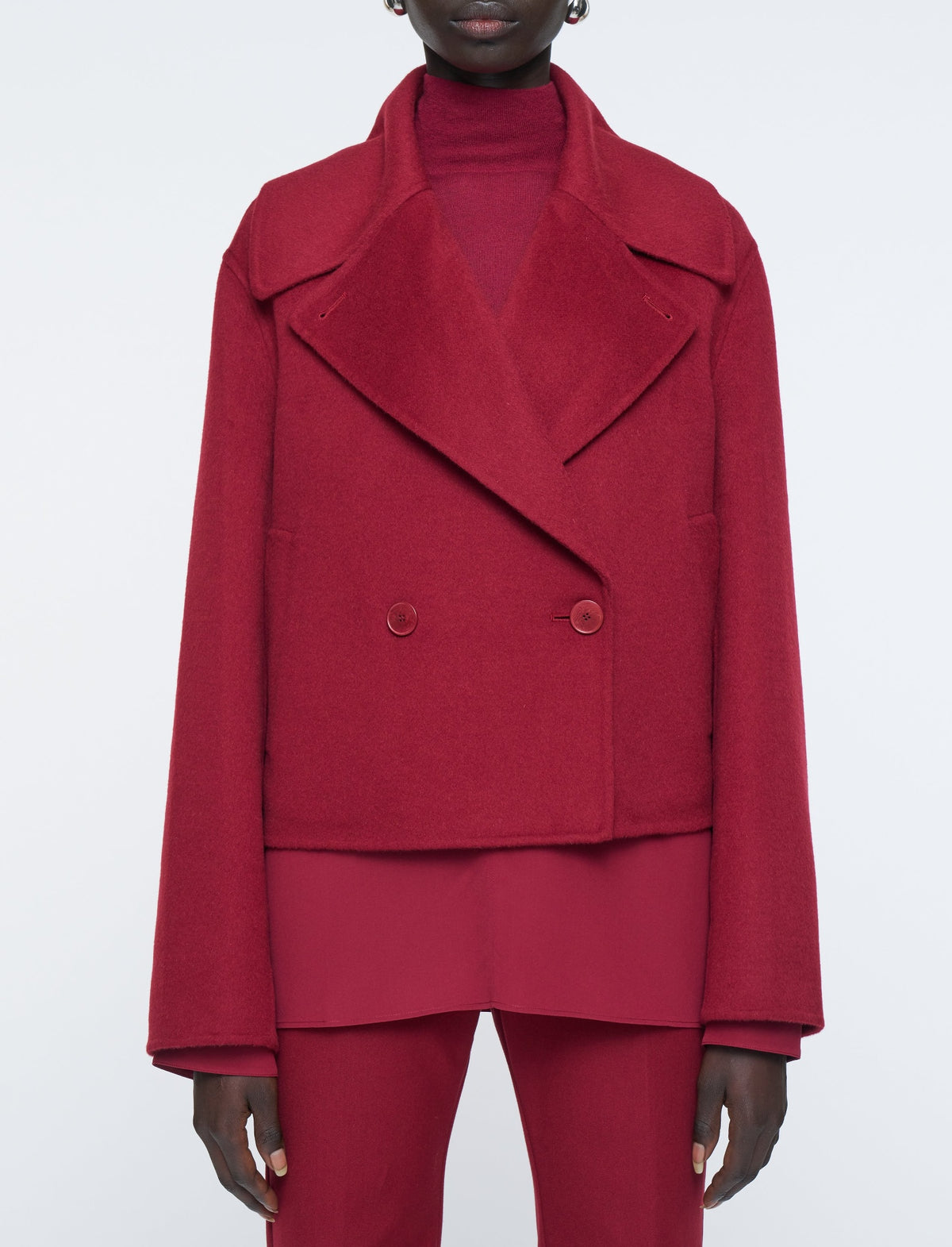 Veste Delano en laine et cachemire - Ruby