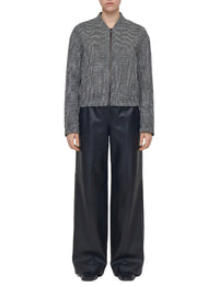 Gustave wool bomber jacket - Ivory & Smoke